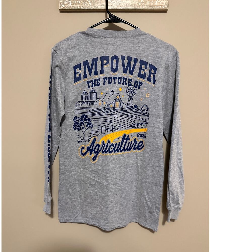 FFA Empower 2025 Gray Long Sleeve Shirt NWT - Picture 3 of 5